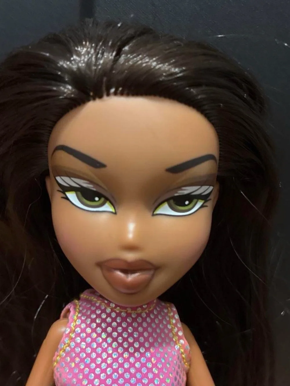 Fashion Doll Pink Crop Top with Light Blue Capris